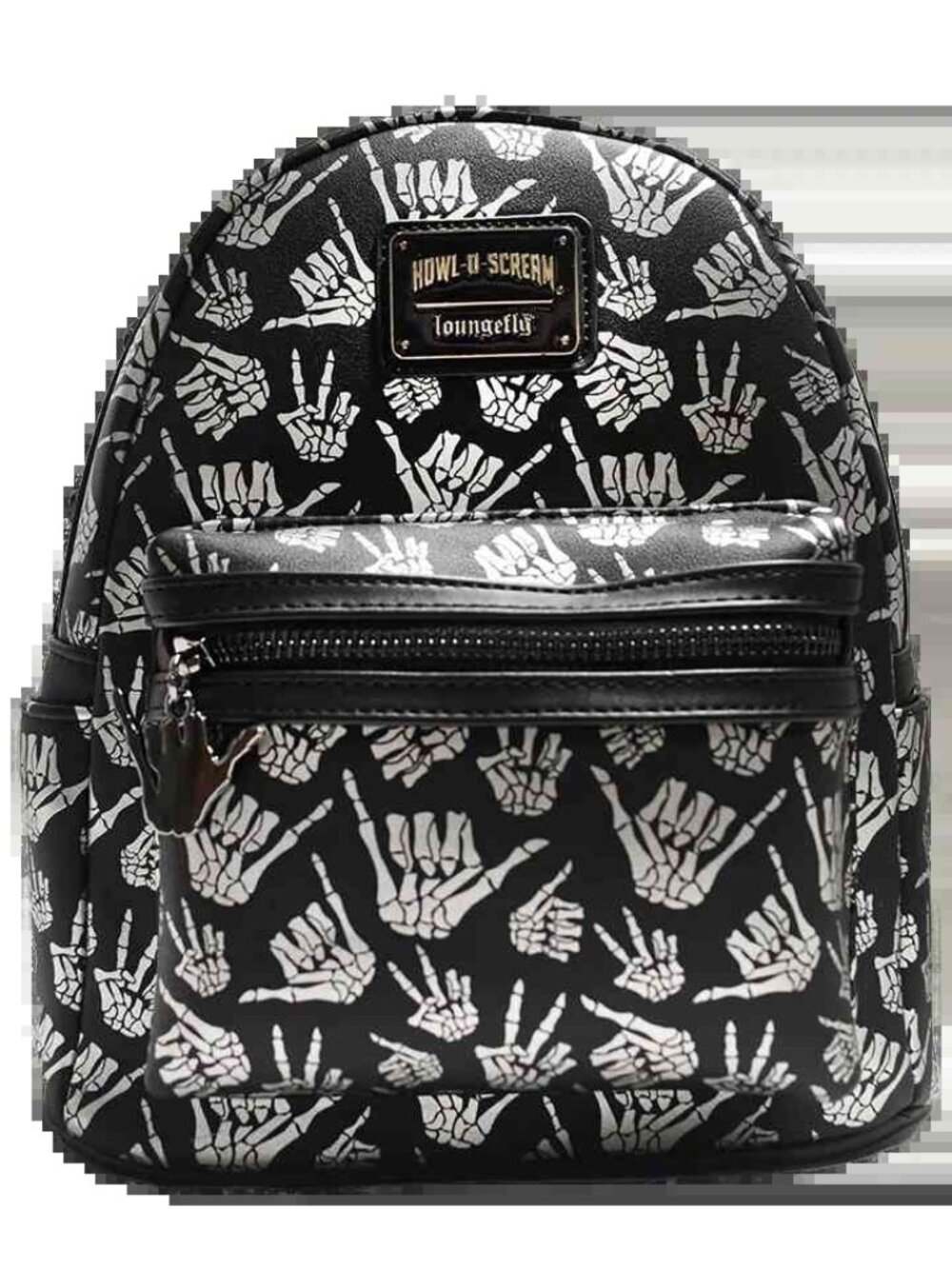 Loungefly Howl-O-Scream Skeleton Hands Skull Mini Backpack NWT